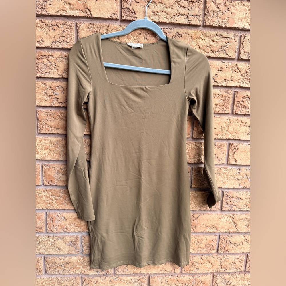 Retrod Bodycon Square Neck Mini‎ Dress